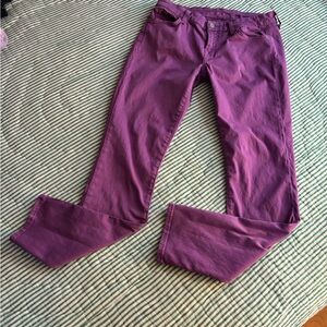 7 For All Mankind Brand  Women's Purple Skinny Jeans-Size 29